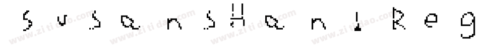 SusansHand Regular字体转换